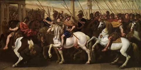 Aniello Falcone, Roman Soldiers in the Circus