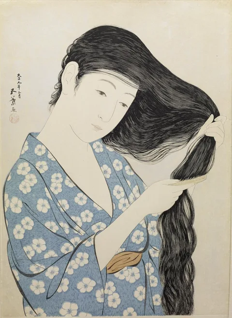 Goyō Hashiguchi, Kami sukeru onna