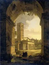 Antonie Sminck Pitloo, San Giorgio in Velabro in Rome