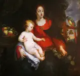 Vincent Malo (I), Madonna and Child in a garden arbor