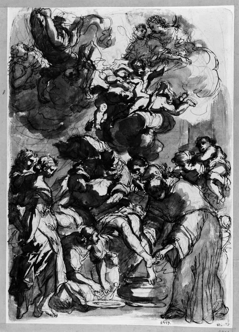Alessandro Gherardini, Mystical vision of the washing of the feet of Christ