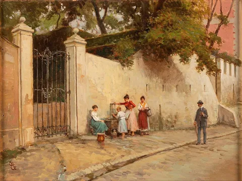 Bartolomeo Giuliano, At the fountain