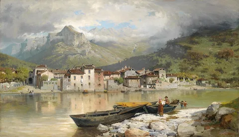 Ercole Calvi, Famiglia pescatore a Lecco sul lago di Como