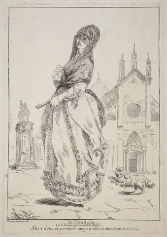 Giovanni David, Le Zendale (Woman in a Hood, or the Woman Returning from Church)