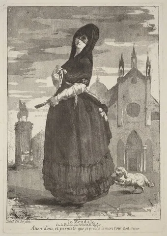 Giovanni David, Le Zendale (Woman in a Hood, or the Woman Returning from Church)