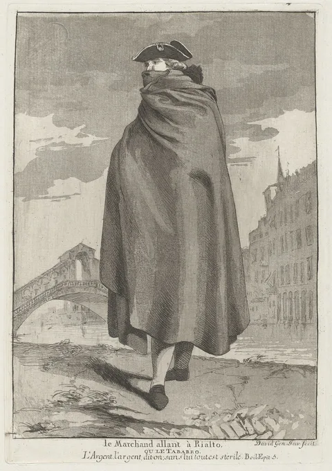 Giovanni David, Le Marchand allant à Rialto (The Merchant at the Rialto)
