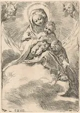Federico Barocci, The Virgin seated on a cloud