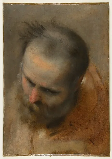 Federico Barocci, Head of a Bearded Man Looking to Lower Left (Nicodemus)