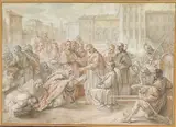 Benedetto Luti, Pius V and the Ambassador of the King of Poland