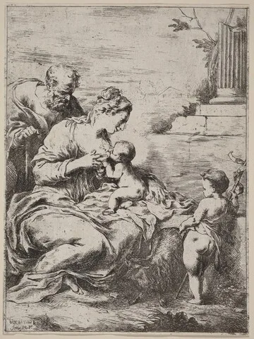 Bartolomeo Biscaino, The Holy Family with Saint John