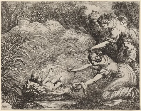Bartolomeo Biscaino, The Finding of Moses