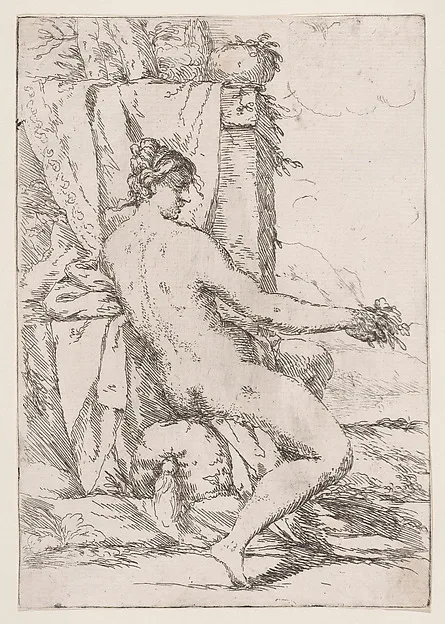 Giuseppe Diamantini, Seated woman facing right