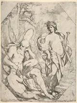 Giuseppe Diamantini, Saturn, Eros, and a Woman