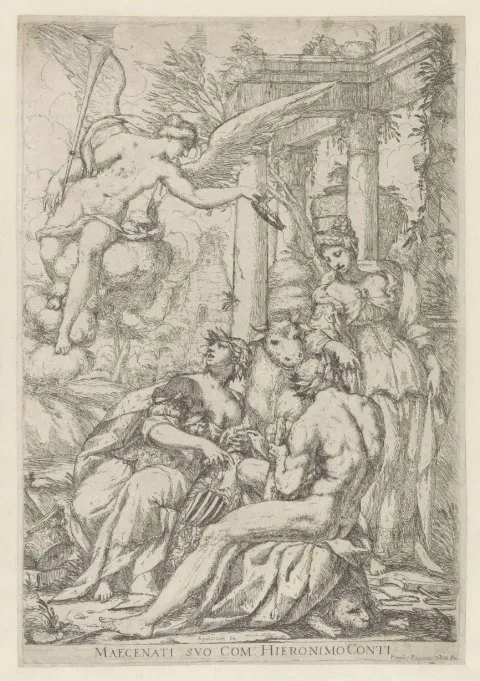 Giuseppe Diamantini, Allegorie met Faam, Hercules en Europa