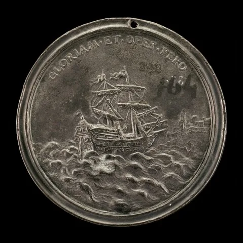 Antonio Selvi, Ship and Fortified City [reverse]