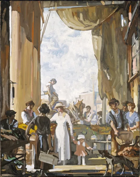 Frank Wilcox, The Old Market, Cleveland