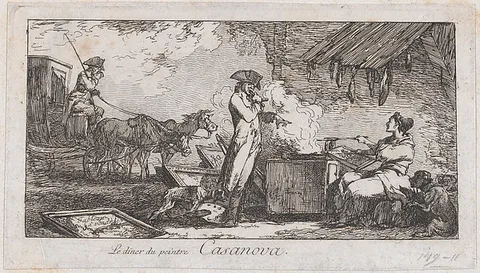 Francesco Casanova, The Dinner of the Painter Casanova