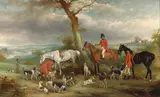 John Ferneley, Thomas Wilkinson, M.F.H., with the Hurworth Foxhound