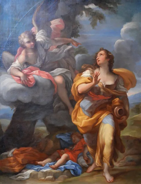 Giuseppe Bartolomeo Chiari, Hagar and the Angel
