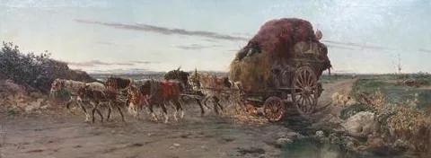Aurelio Tiratelli, Dawn in The Roman Campagna
