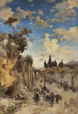 Franz Theodor Aerni, Peasants on the Way to Town