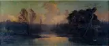 Achille Vertunni, AN EXTENSIVE LAKE LANDSCAPE