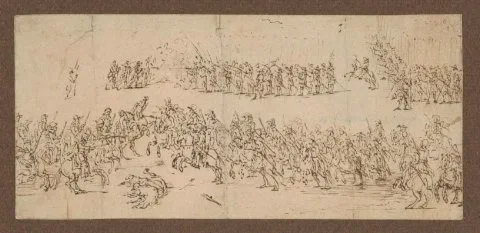 Jaques Callot, Charges van voetvolk en ruiterij