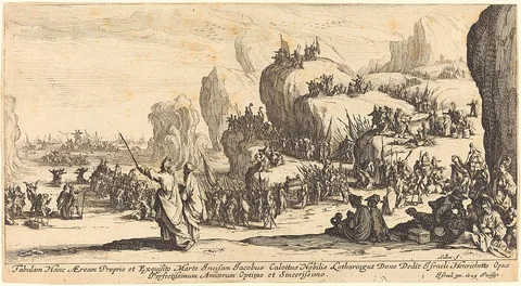 Jaques Callot, The Crossing of the Red Sea