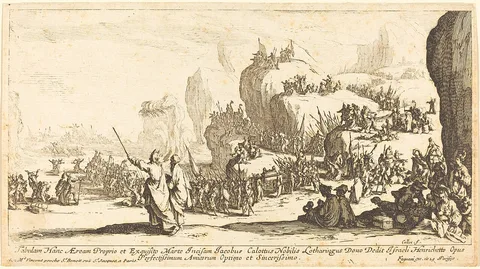 Jaques Callot, The Crossing of the Red Sea