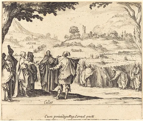 Jaques Callot, Jesus with the Pharisees
