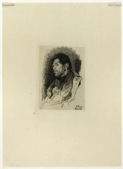 Antonio Piccinni, Seated Man Facing Left