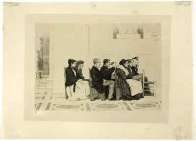 Antonio Piccinni, Attending Mass, Rome