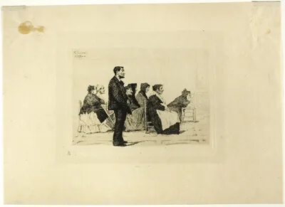 Antonio Piccinni, Group of People in Church