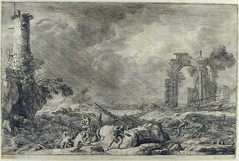 Adrien Manglard, Seascape (La Naufrage)