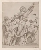 Sisto Badalocchio, Laocoon, from "Speculum Romanae Magnificentiae"