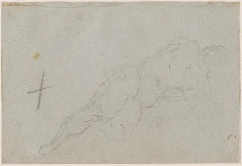 Domenico Tintoretto, A Female Nude [verso]