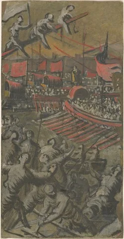 Domenico Tintoretto, Venetian Ships Attacking Constantinople