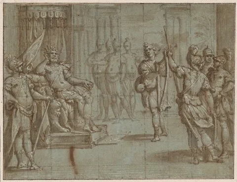 Bernardo Castello, David Playing the Harp Before Saul