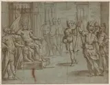 Bernardo Castello, David Playing the Harp Before Saul