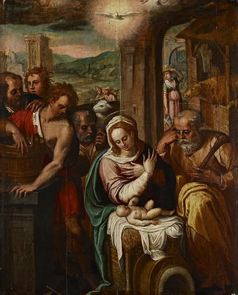 Bernardo Castello, The Adoration of the Shepherds