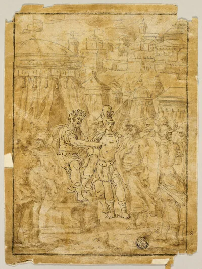 Bernardo Castello, Illustration to Scene from the Liberation of Jerusalem (Gerusalemme Liberata)