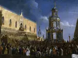 Gabriele Bella, Fat Thursday party in the Piazzetta