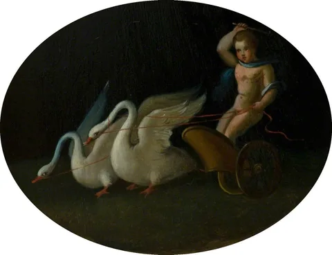 Gaetano Mormile, Putto in a Chariot Drawn by Two Swans