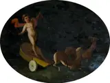 Gaetano Mormile, Putto in a Chariot with Deer