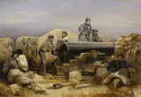 William Simpson, The 'Diamond' Battery at the Siege of Sebastopol, 15 December 1854