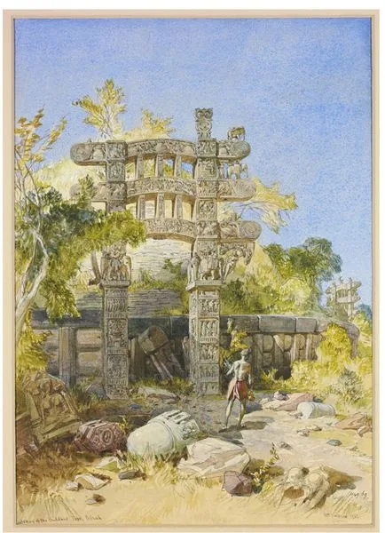 William Simpson, Gateway of the Buddhist Top at Sanchi