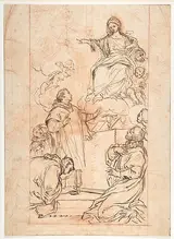 Agostino Masucci, The Virgin Appearing at Mass