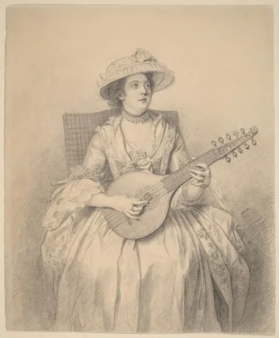Nathaniel Dance-Holland, Woman Playing a Cittern