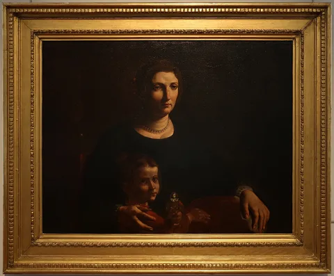 Pietro Paolini, Portrait of a woman with a young girl