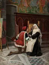 Pietro Aldi, Filippo Lippi Paying Court to Lucrezia Buti (A Painter and his Model: Artist and Sitter)